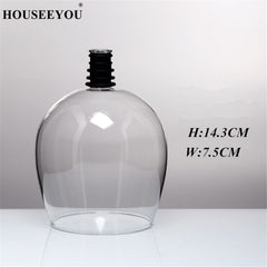 HOUSEEYOU Creative Red Wine Champagne Glass Cup with Silicone Seal Drink Directly from Bottle Crystal Glasses Cocktail Mug 260ML